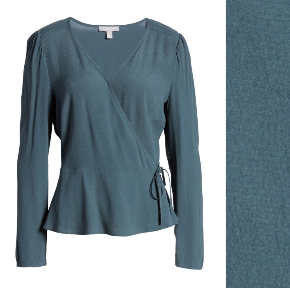 NEW Chelsea28 Long sleeve wrap top